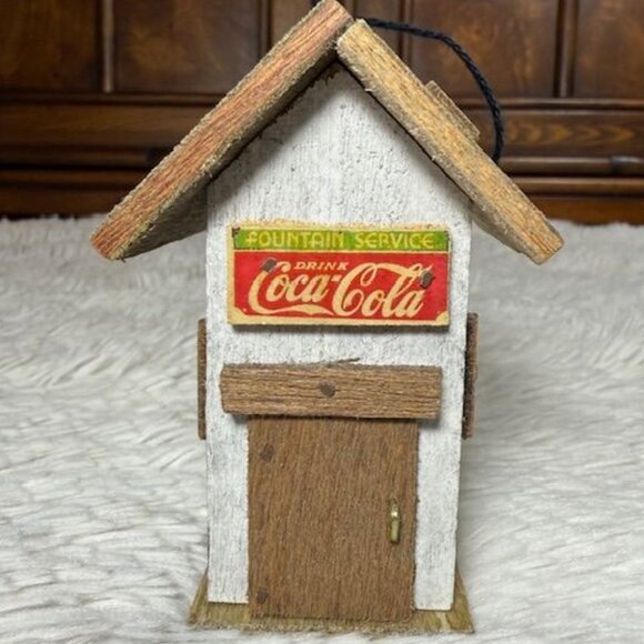 Vintage Coca-Cola Wood Country Store Ornament - Picture 2 of 10